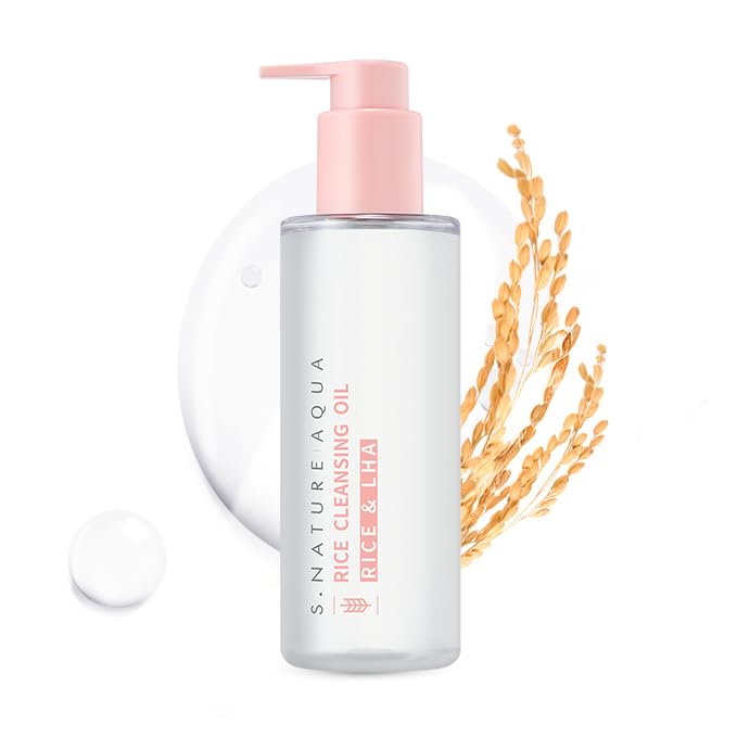 S.NATURE AQUA RICE CLEANSING OIL 200ml | Non-irritating, Hydrated, Rice Cleanser, Melting Blackhead, Daily Makeup Removal | 6.76Fl Oz