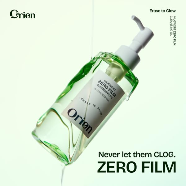 Orien Mugwort Zero Film Cleansing Oil 6.76 fl.oz. 200ml ㅣDaily Makeup Blackhead Removal No pore clogging Korean skincare double cleansing