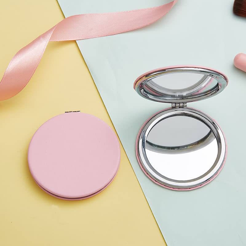 50 PCS Small Mini Makeup Sponges and Powder Puff with Makeup Mirror, Multi Colored Beauty Blender Makeup Sponge Facial Makeup Tools (Sponge egg)