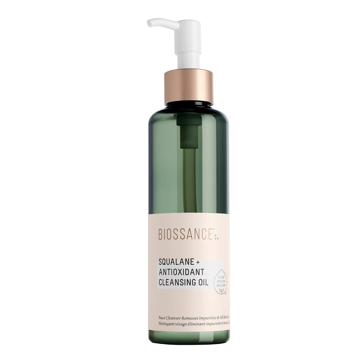 BIOSSANCE Squalane + Antioxidant Cleansing Oil. Lightweight Facial Oil Cleans Deep into Pores, Removes Makeup and Hydrates Skin. For all Skin Types