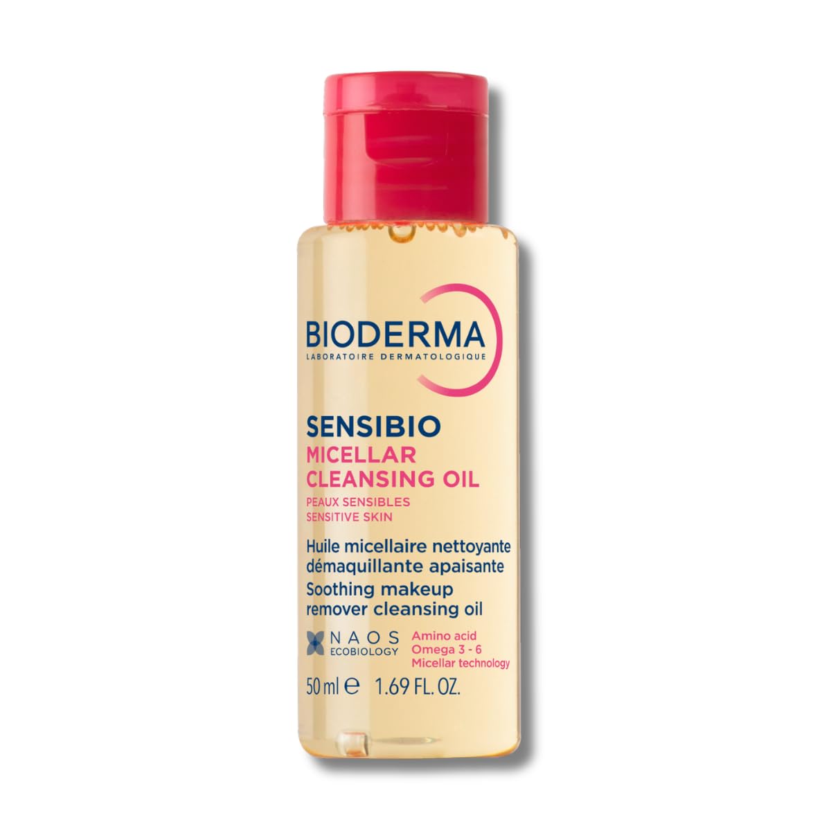 Bioderma Sensibio Micellar Cleansing Oil, 1st Ecobiological Micellar Formula Gentle Face Cleanser That Deeply Cleanses
