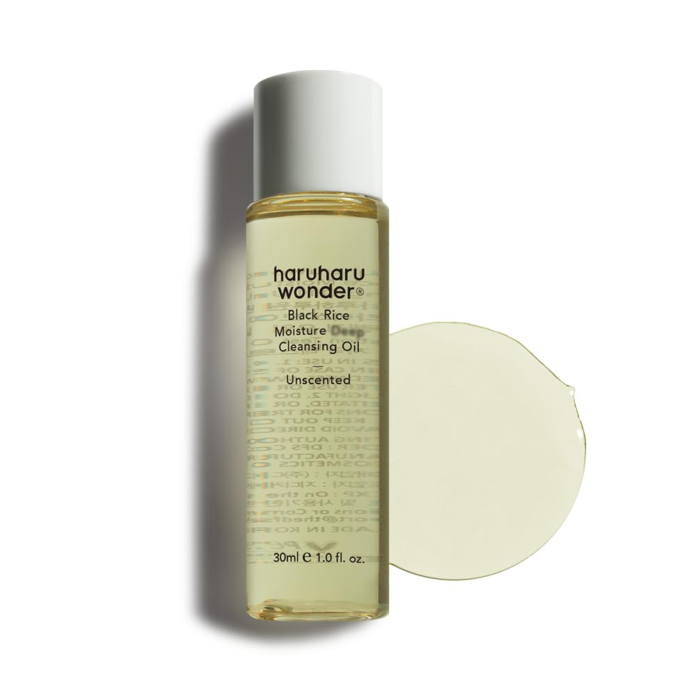 HARUHARU wonder Black Rice Moisture Cleansing Oil, 5.07 fl. oz
