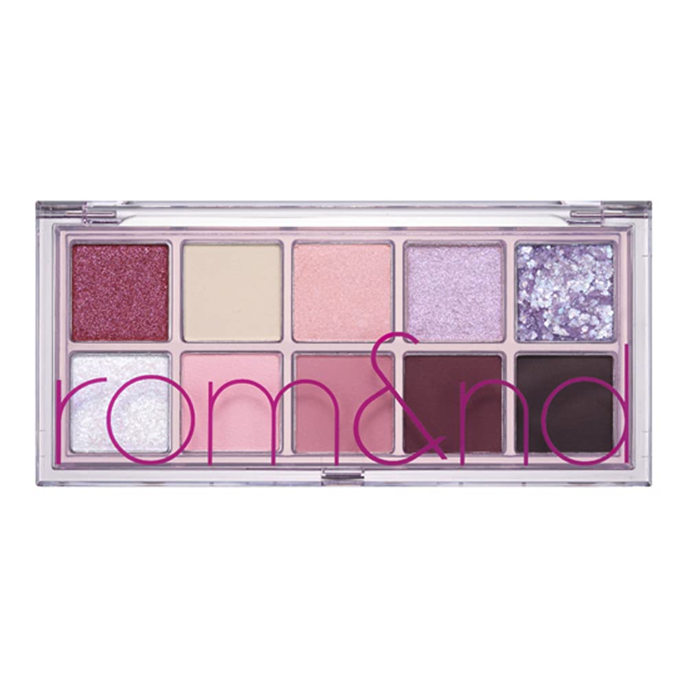 rom&nd Better Than Palette 102g (04 Dusty Fog Garden) | Eye Makeup Palette, Matte & Shimmer Eye Shadow, Sparkling Glittery, various 10 shades, Long Lasting, High Pigmented, Blendable, Warm Tones