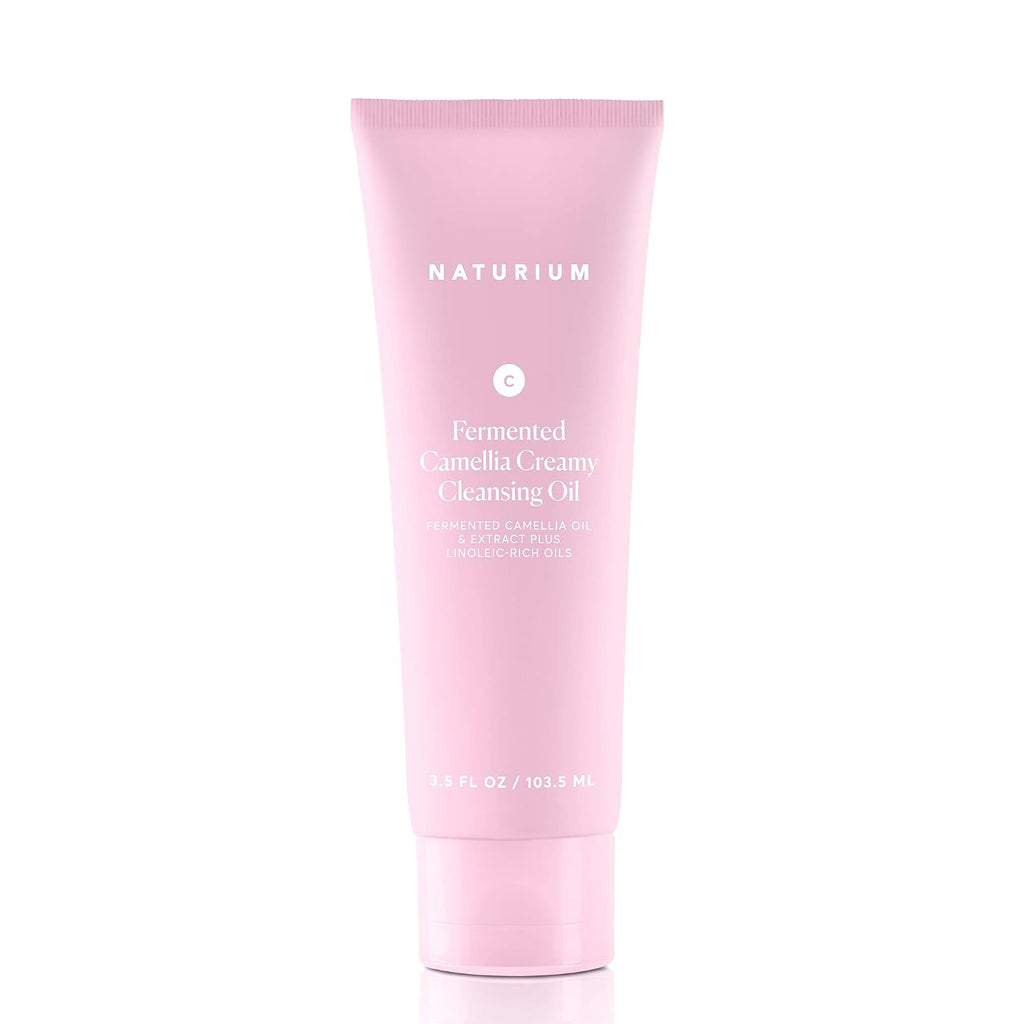 Naturium Camellia Creamy Cleansing Oil, Fermented Camellia Oil & Extract Plus Linoleic-Rich Oils, 3.5 oz