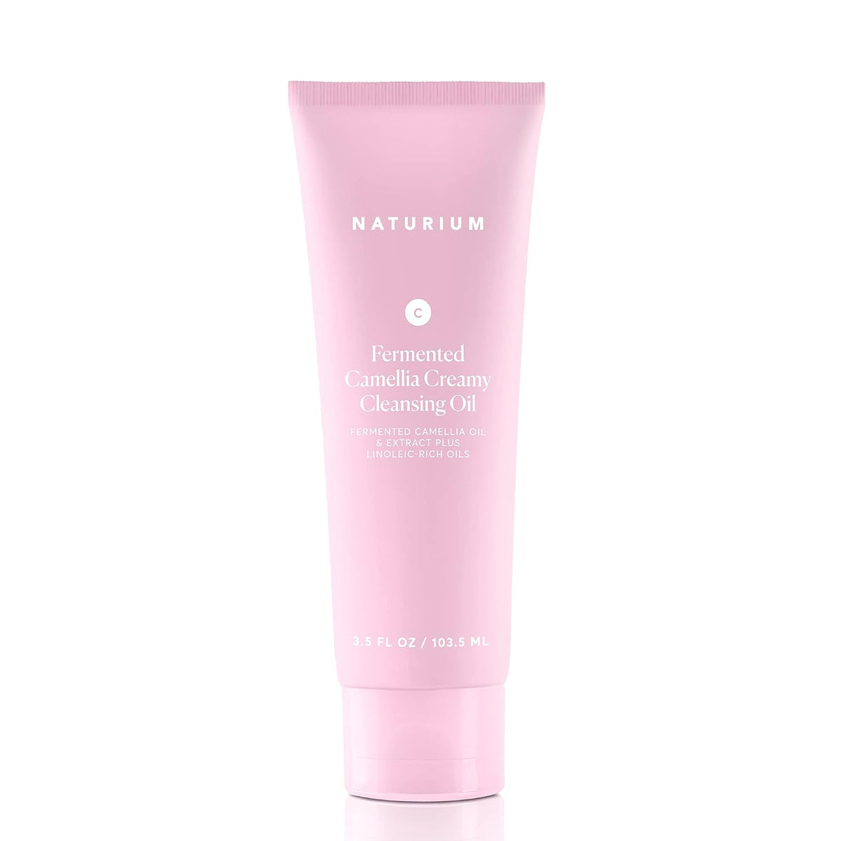 Naturium Camellia Creamy Cleansing Oil, Fermented Camellia Oil & Extract Plus Linoleic-Rich Oils, 3.5 oz