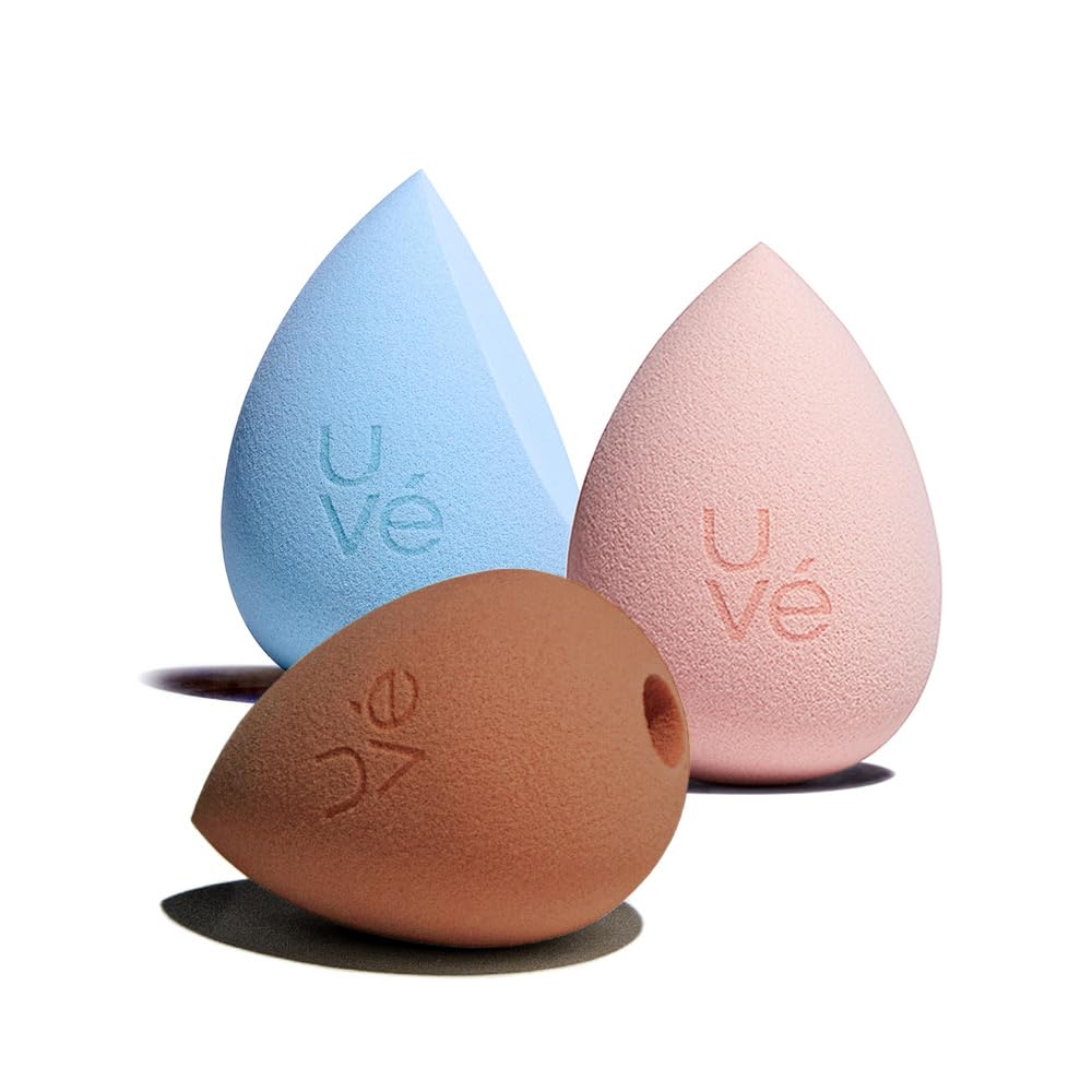 PURE Cut Makeup Sponge Blender, Angled Latex-Free Vegan Beauty Sponge