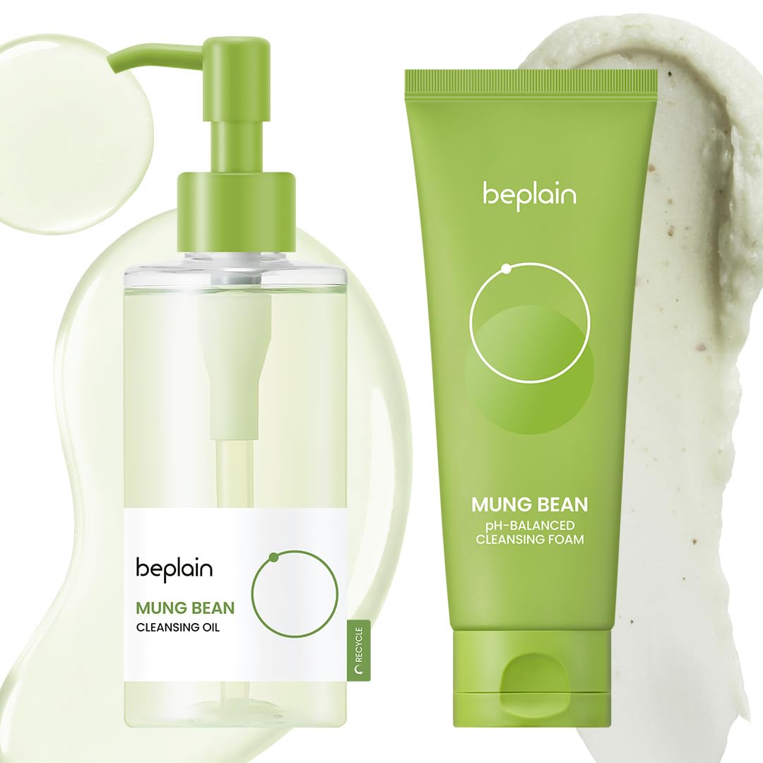 beplain Mung Bean Cleansing Oil Makeup Remover, Sensitive Skin, 6.76 fl oz