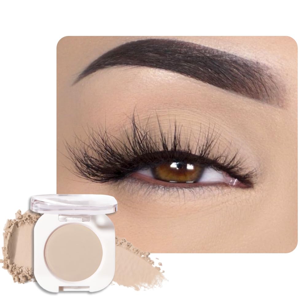 Champagne Shimmer Cream Eyeshadow, Light Gold Sheer Metallic Glow Glitter Eye Shadow for Mature Skin, Lightweight Blendable, Subtle Shimmer, Crease-Proof, Vegan & Cruelty-Free Sombras para Ojos