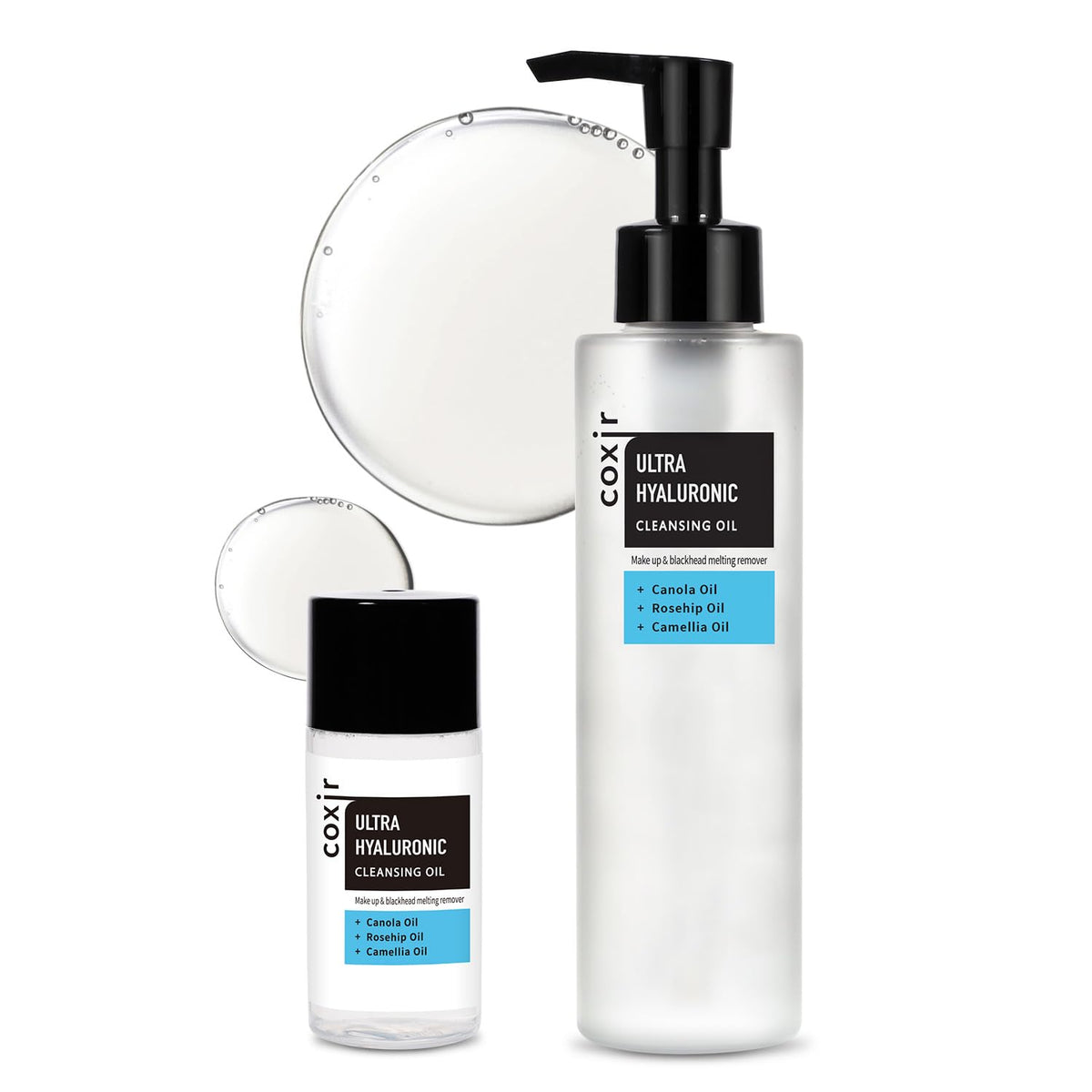 coxir Ultra Hyaluronic Cleansing Oil, Hydrating Makeup Remover, 5.07 fl.oz