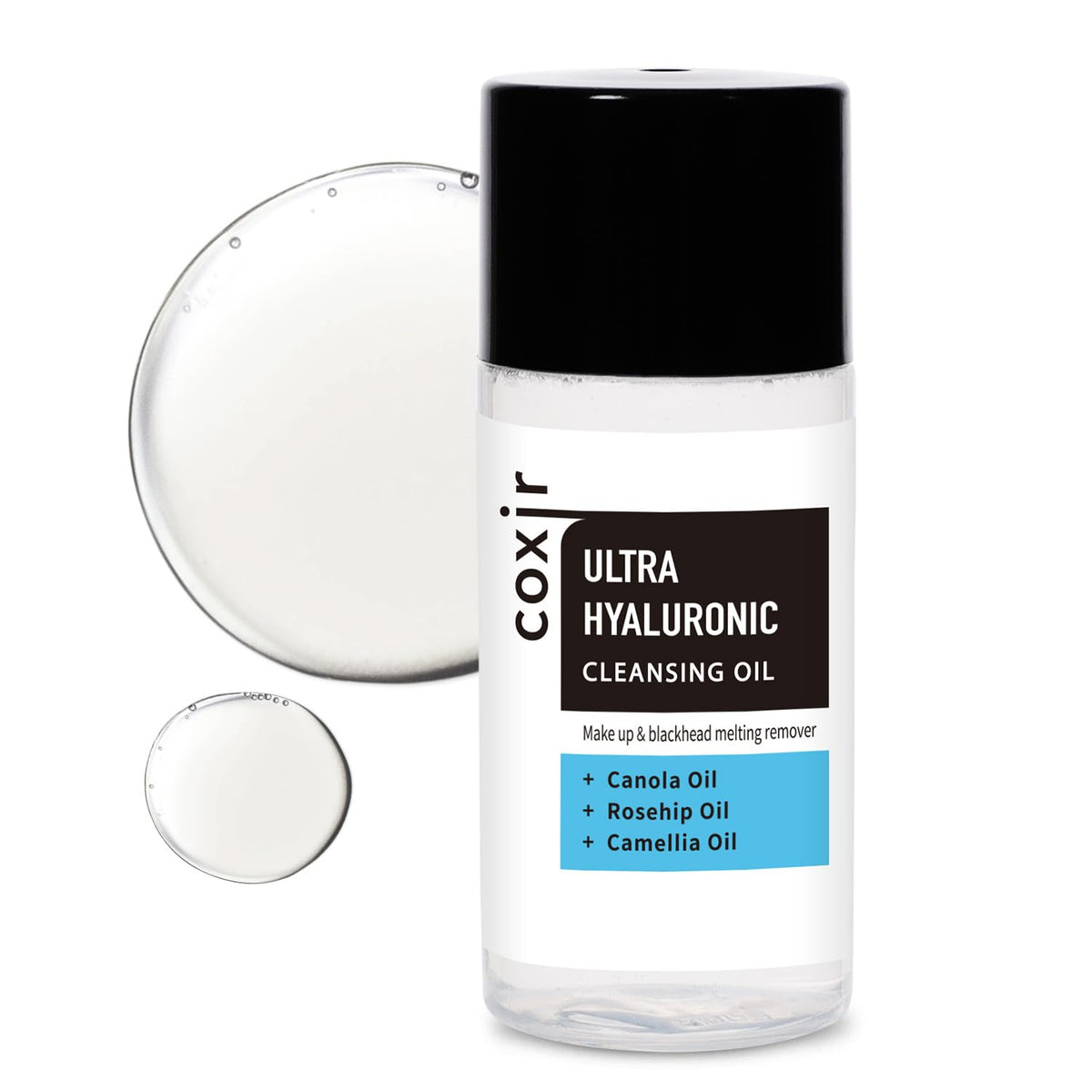 coxir Ultra Hyaluronic Cleansing Oil, Hydrating Makeup Remover, 5.07 fl.oz