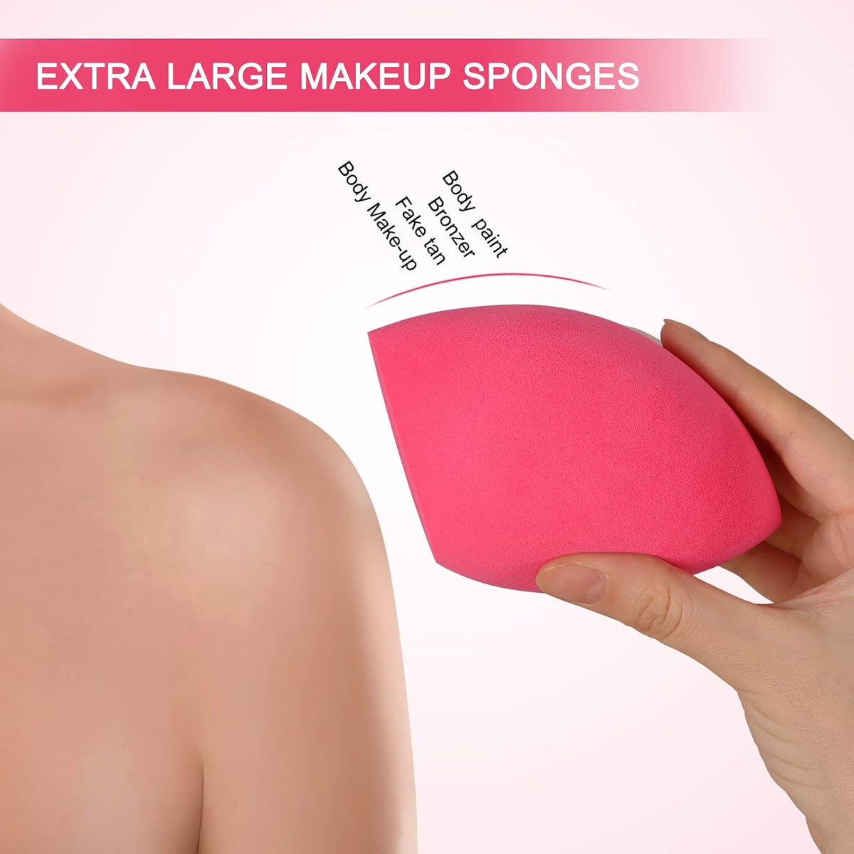 EXTRA LARGE 11CM Make Up Beauty Sponges Blender BIG for Face & BODY