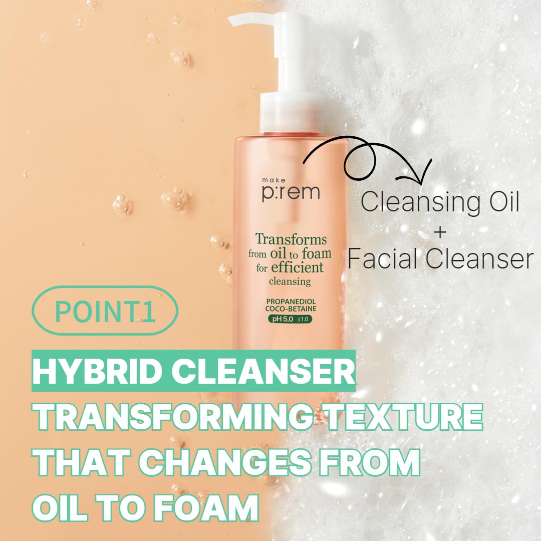 MAKE P:REM Safe Me. Oil to Foam Cleanser, 6.76 fl.oz. (200mL)