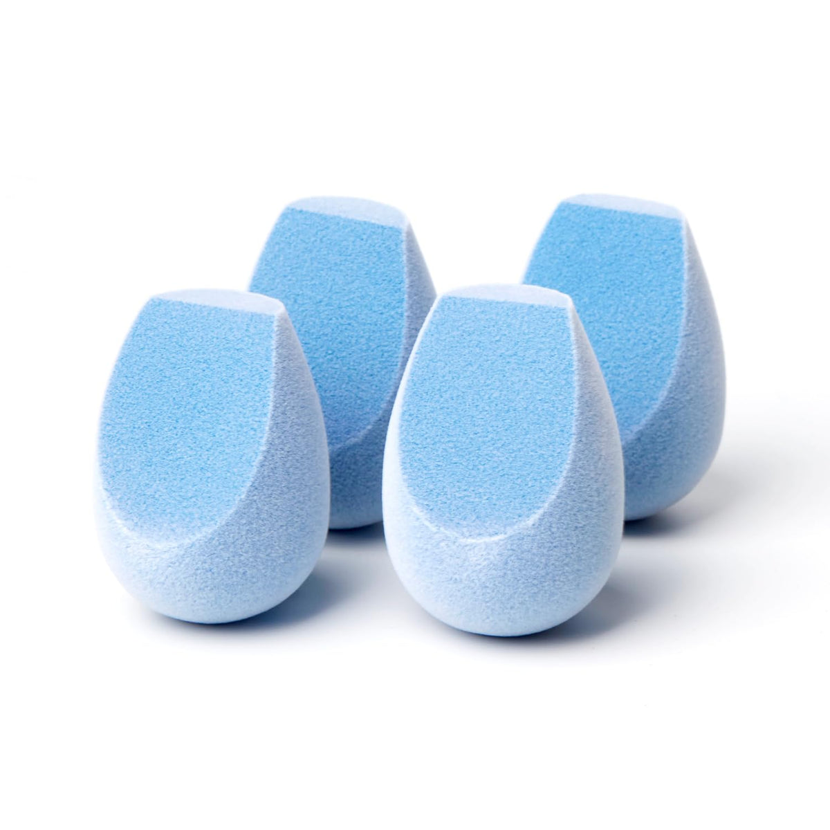 JUNO & Co. Microfiber Makeup Sponge, Dual Layer Technology for Full Coverage Flawless Makeup Blender for Foundation, Powder and Cream (Velvet Style and Blue Color)