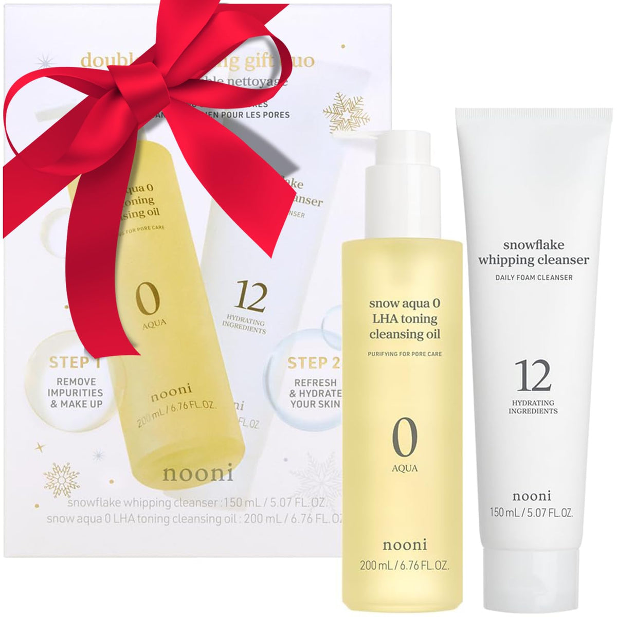 NOONI Snow Aqua 0 LHA Toning Cleansing Oil - Makeup Blackhead Remover