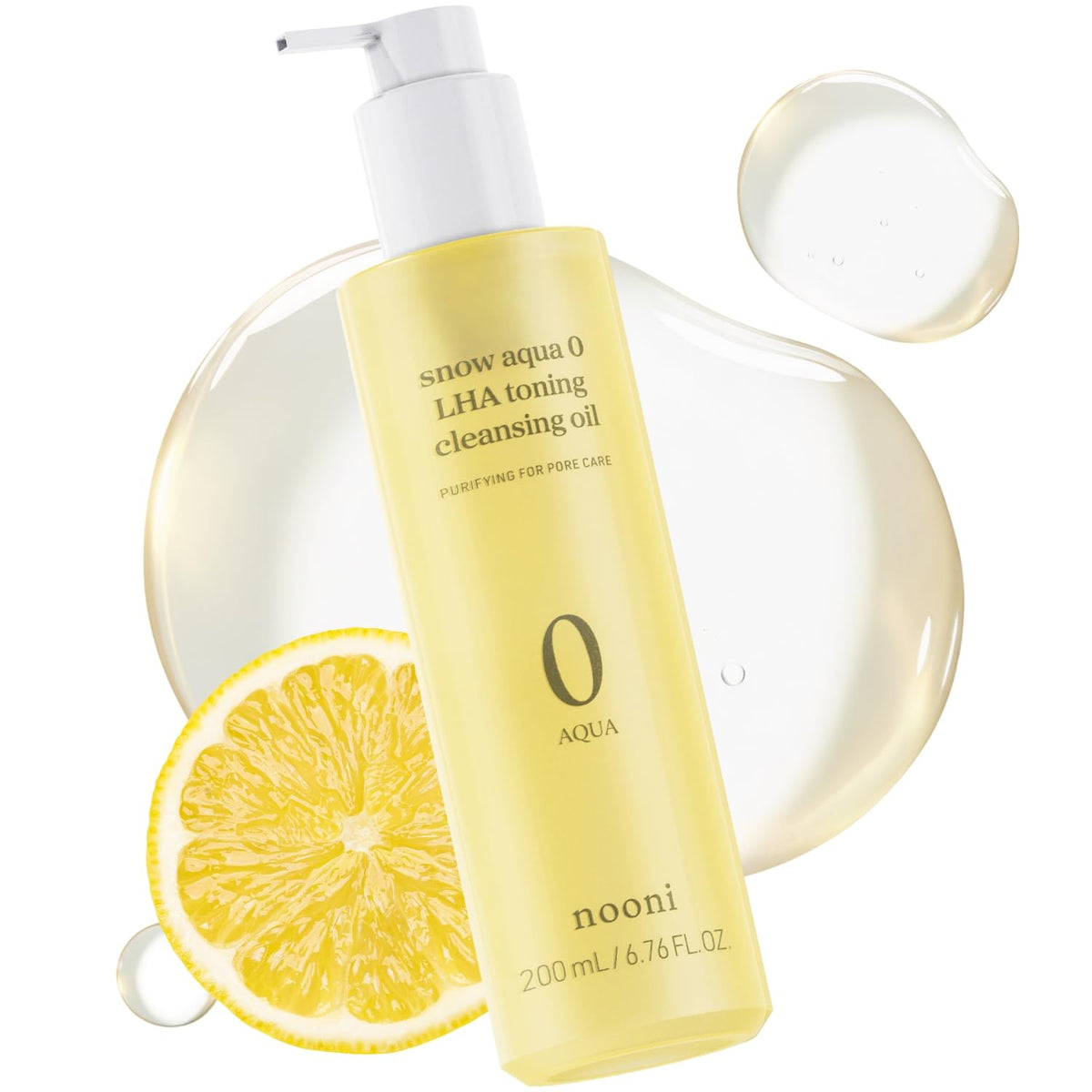NOONI Snow Aqua 0 LHA Toning Cleansing Oil - Makeup Blackhead Remover