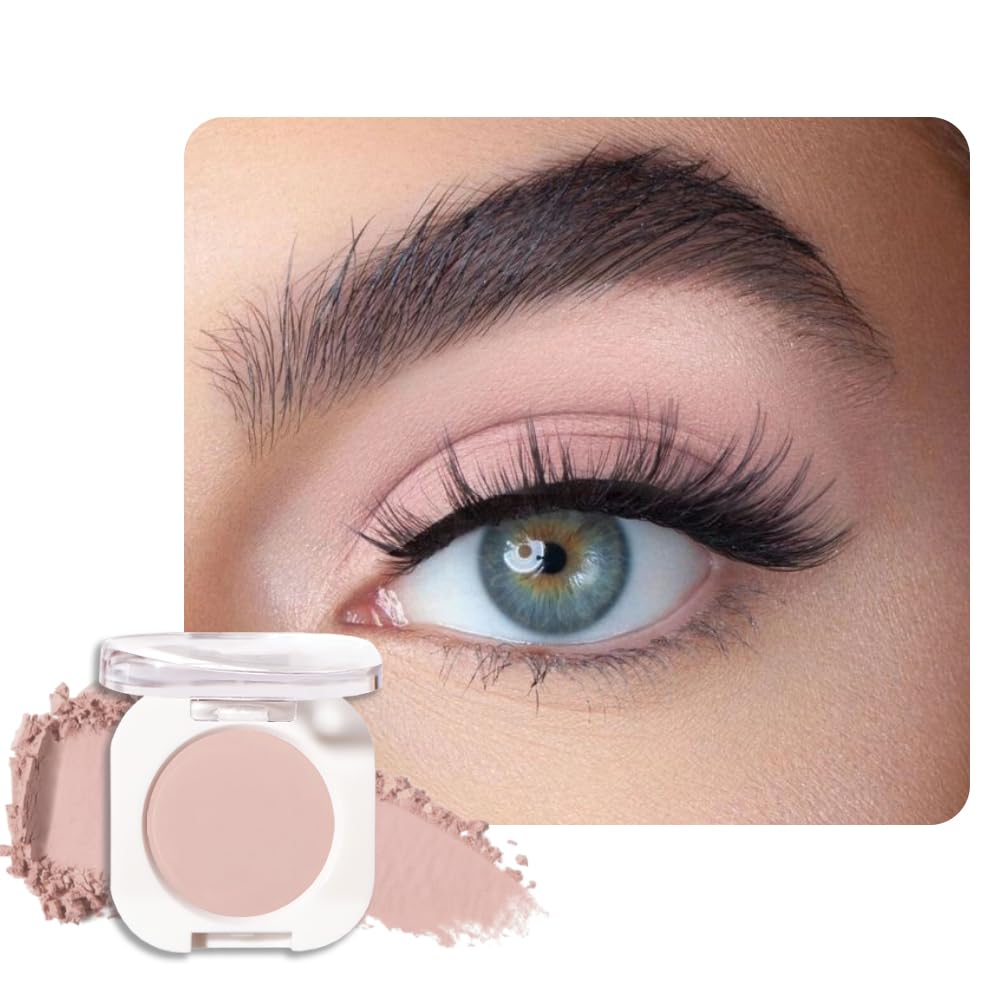 Champagne Shimmer Cream Eyeshadow, Light Gold Sheer Metallic Glow Glitter Eye Shadow for Mature Skin, Lightweight Blendable, Subtle Shimmer, Crease-Proof, Vegan & Cruelty-Free Sombras para Ojos