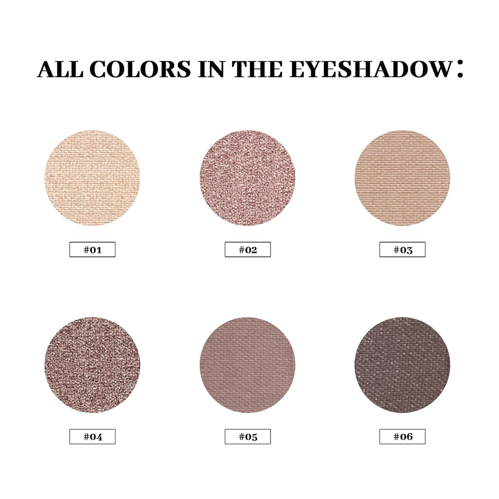 MYSTER ROSEY Nudes 3 Mini Eyeshadow Palette, Neutral Eye Shadow Palettes