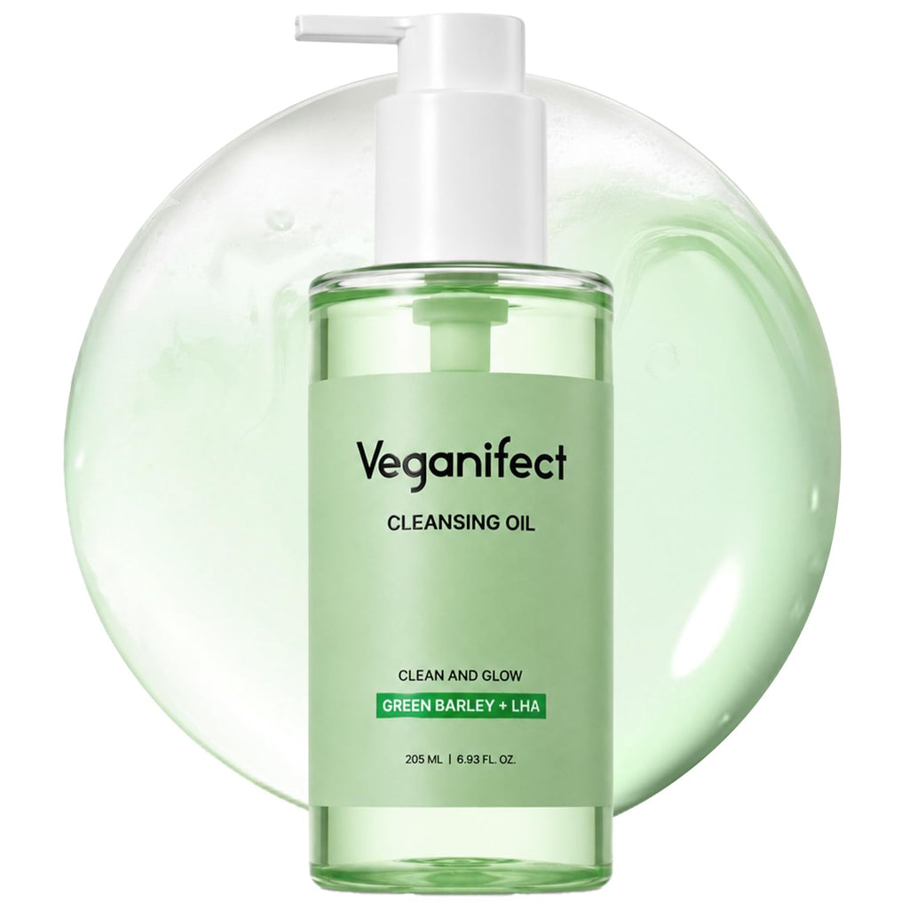VEGANIFECT LHA Cleansing Oil, Pore Control, Blackhead Remover & Sebum Care, Gentle Melting Oil Cleanser for Face, Makeup Remover, Korean Skincare 205ml/6.93 fl oz
