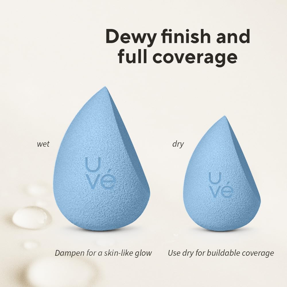 PURE Cut Makeup Sponge Blender, Angled Latex-Free Vegan Beauty Sponge