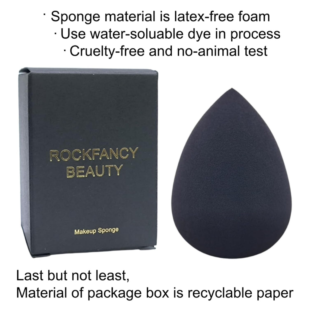 Soft Makeup Sponge For Foundation,Latex Free Makeup Blender Sponge For Concealer,Wet/Dry Dual-Use Beauty Puff Blender For Liquid Cream Powder Cosmetics, High-Density Cosmetic Puff With Low Absorption