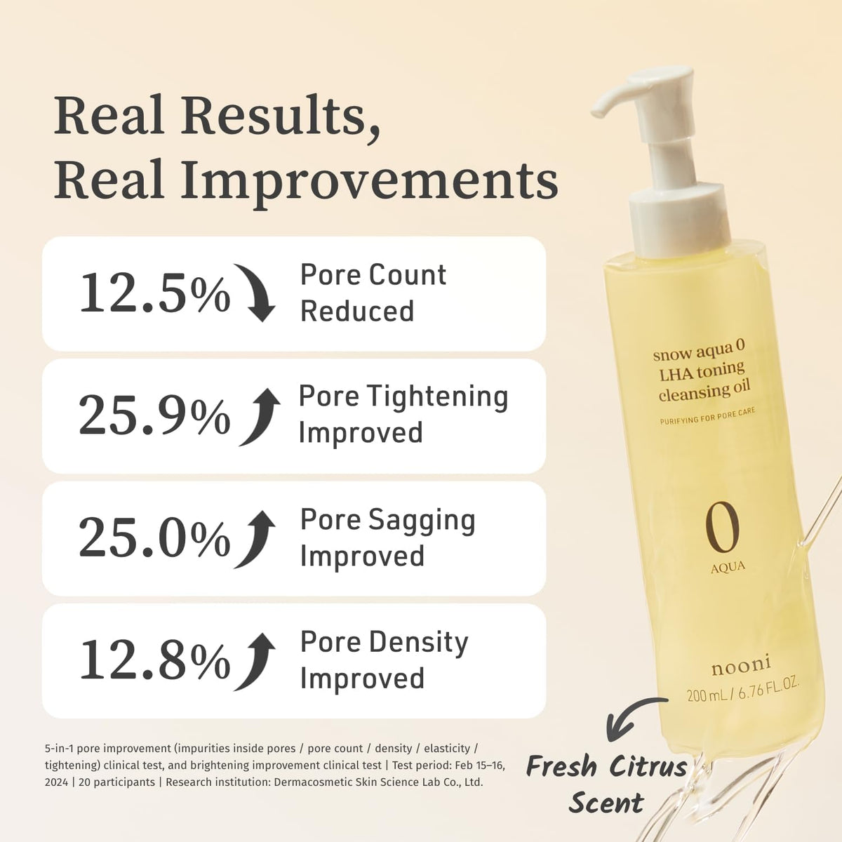 NOONI Snow Aqua 0 LHA Toning Cleansing Oil - Makeup Blackhead Remover