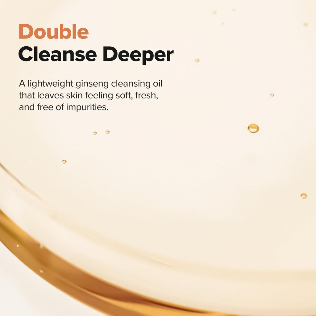 Beauty of Joseon Ginseng Cleansing Oil Waterproof Makeup Remover for Sensitive, Congested-Prone Facial Skin. Korean Skin Care for Men and Women, 210ml, 7.1 fl.oz