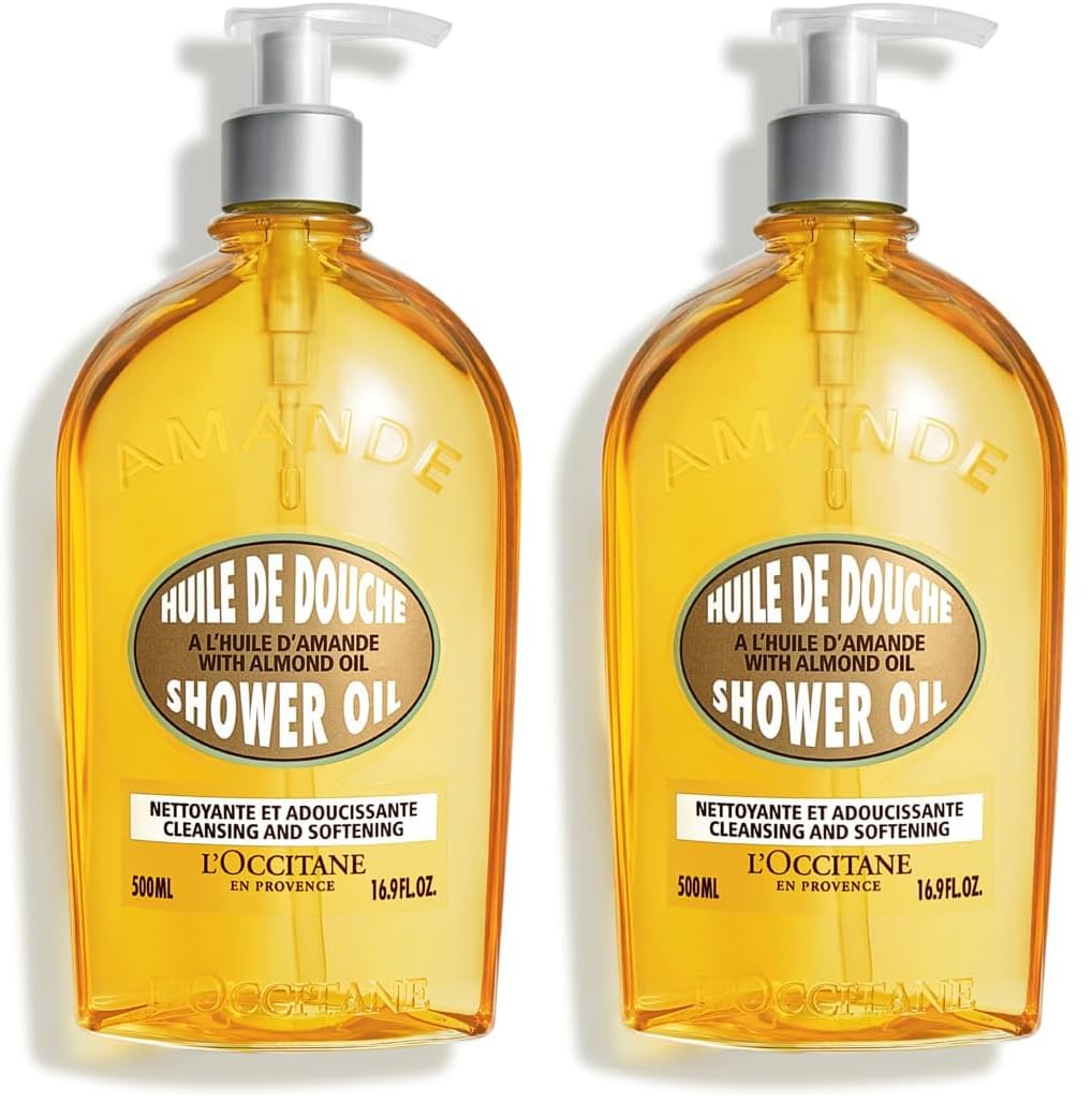 L'OCCITANE Almond Shower Oil, Cleansing Body Wash & Shaving Base, Vegan