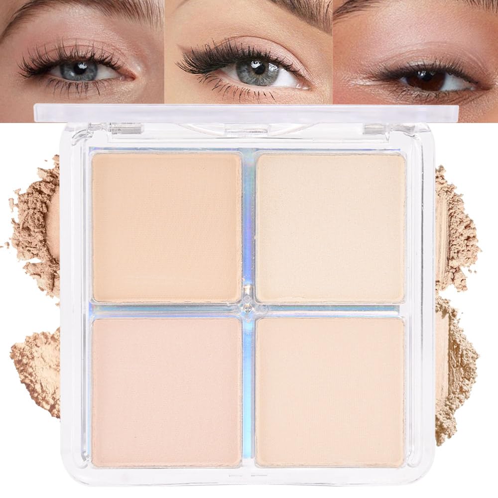 evpct 9 Colors Brown Nude Gold Black Smokey Glitter Eyeshadow Palette
