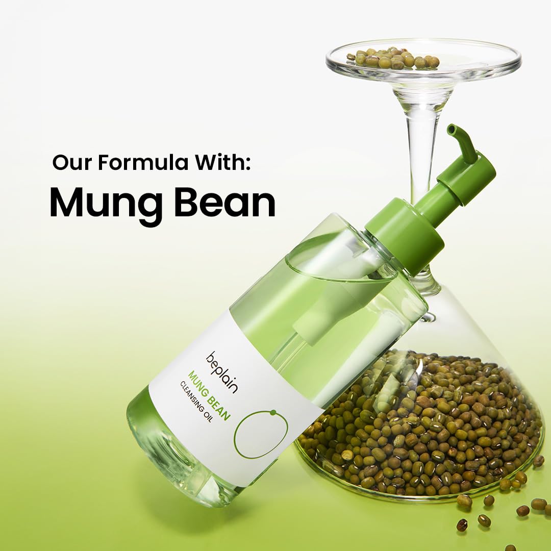 beplain Mung Bean Cleansing Oil Makeup Remover, Sensitive Skin, 6.76 fl oz