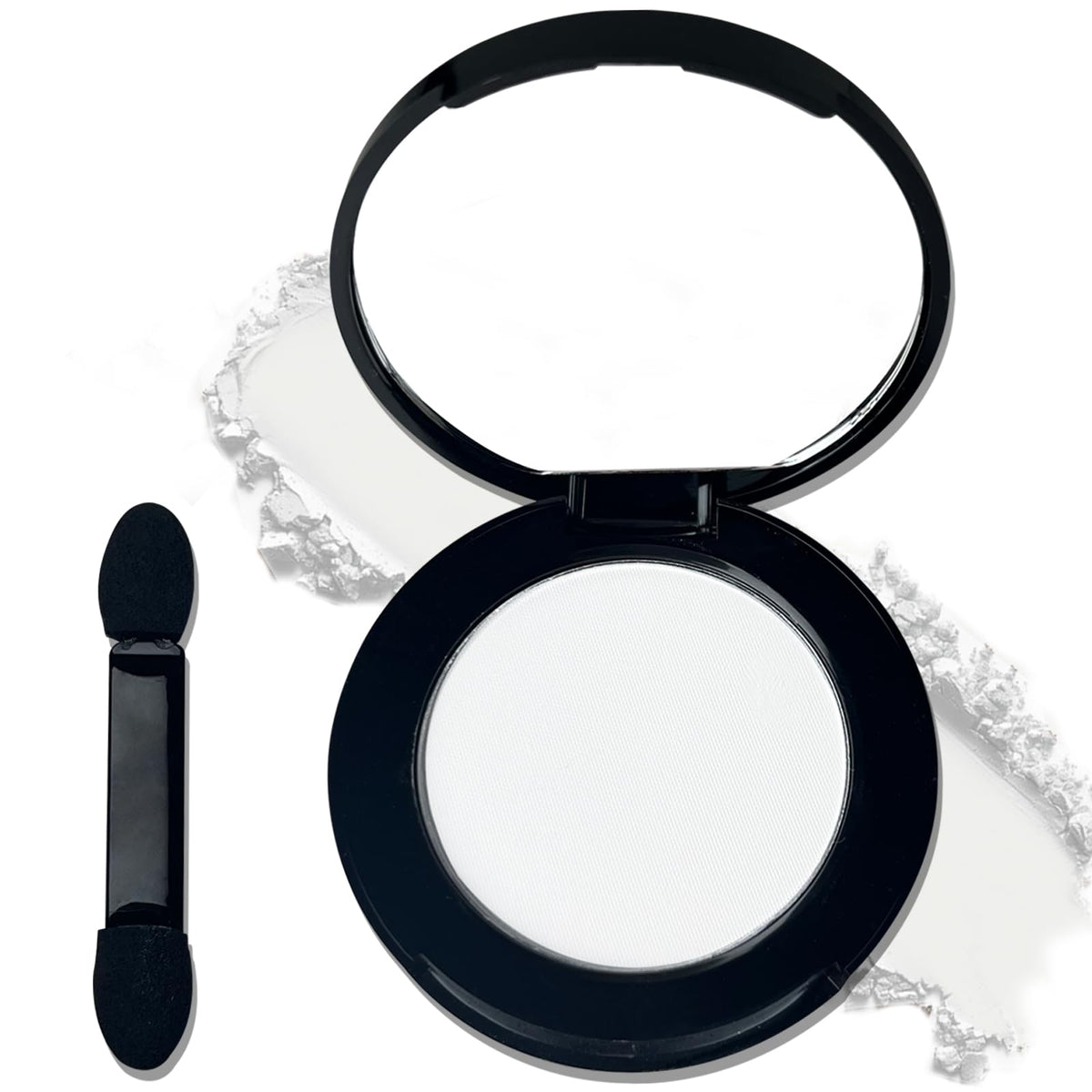 MEICOLY Champagne Shimmer Eyeshadow with Mirror,Shimmer Sparkly Eye Shadow Palette,Pressed Powder Single Eyeshadow for Women and Girls,Eye Makeup Eyelid Color,High Pigment,Long Wearing,Waterproof