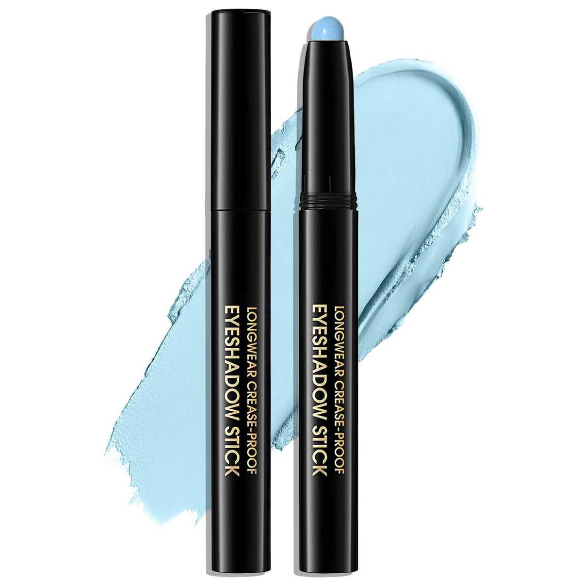 Eyeshadow Stick Light Taupe, Matte Cream Eye Shadow Stick Waterproof Nude Neutral Eyeliner Brightener Pencil Crayon Long-Lasting Eye Highlighter Makeup for Older Women Easy to Use High Pigmented