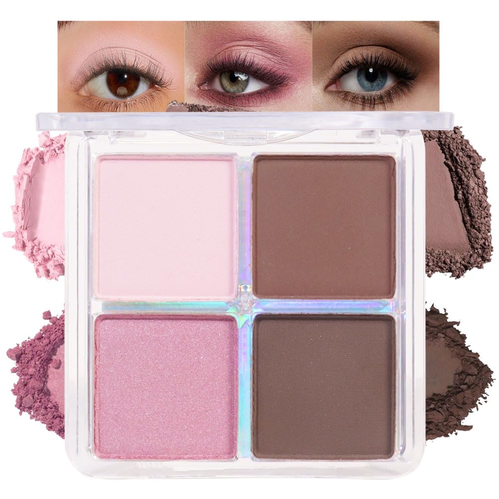 evpct 9 Colors Brown Nude Gold Black Smokey Glitter Eyeshadow Palette