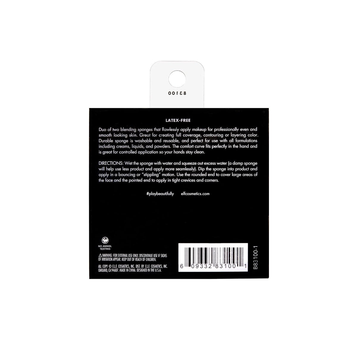 e.l.f. Blending Sponge Duo, Multi-Sided Makeup Sponges For Easy Blending Of Concealer, Foundation, Contour & more, Vegan & Cruelty-Free