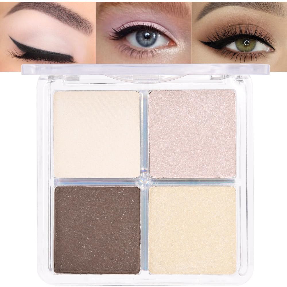 evpct 9 Colors Brown Nude Gold Black Smokey Glitter Eyeshadow Palette