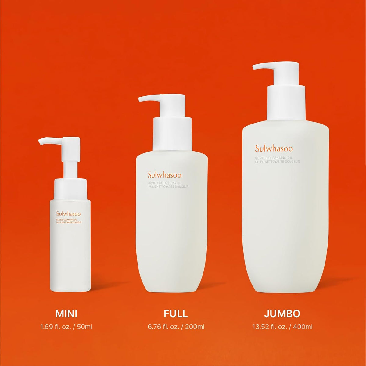 Sulwhasoo Gentle Cleansing Oil | Korean Oil Cleanser & Makeup Remover | Dissolves Waterproof Makeup & SPF | Hydrating Double Cleanse Face Wash for Dry & Sensitive Skin