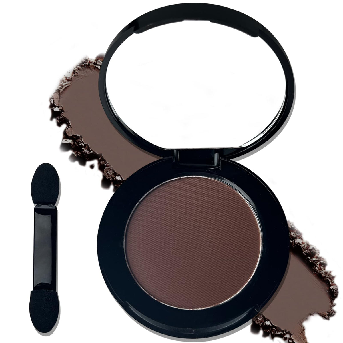 MEICOLY Champagne Shimmer Eyeshadow with Mirror,Shimmer Sparkly Eye Shadow Palette,Pressed Powder Single Eyeshadow for Women and Girls,Eye Makeup Eyelid Color,High Pigment,Long Wearing,Waterproof