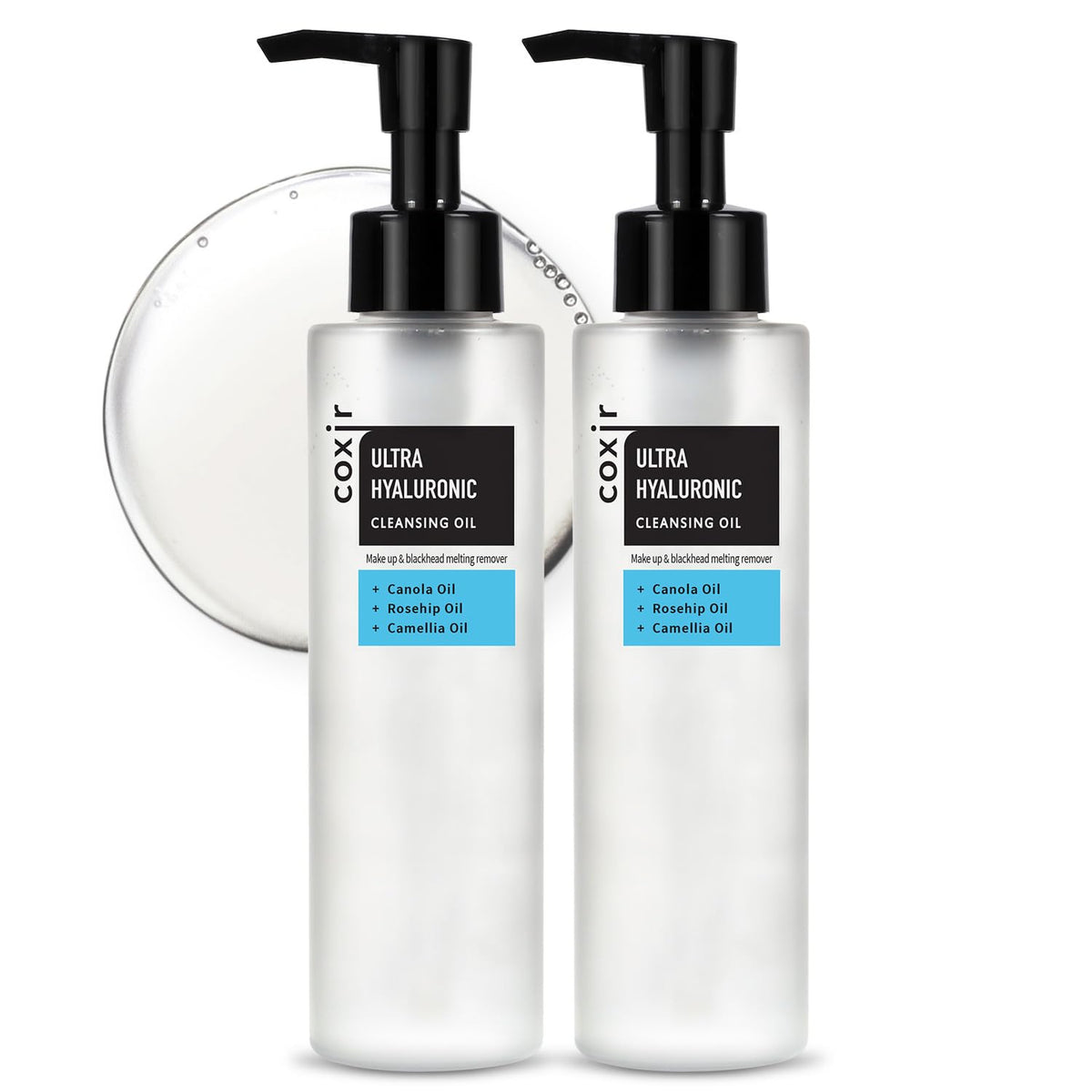 coxir Ultra Hyaluronic Cleansing Oil, Hydrating Makeup Remover, 5.07 fl.oz