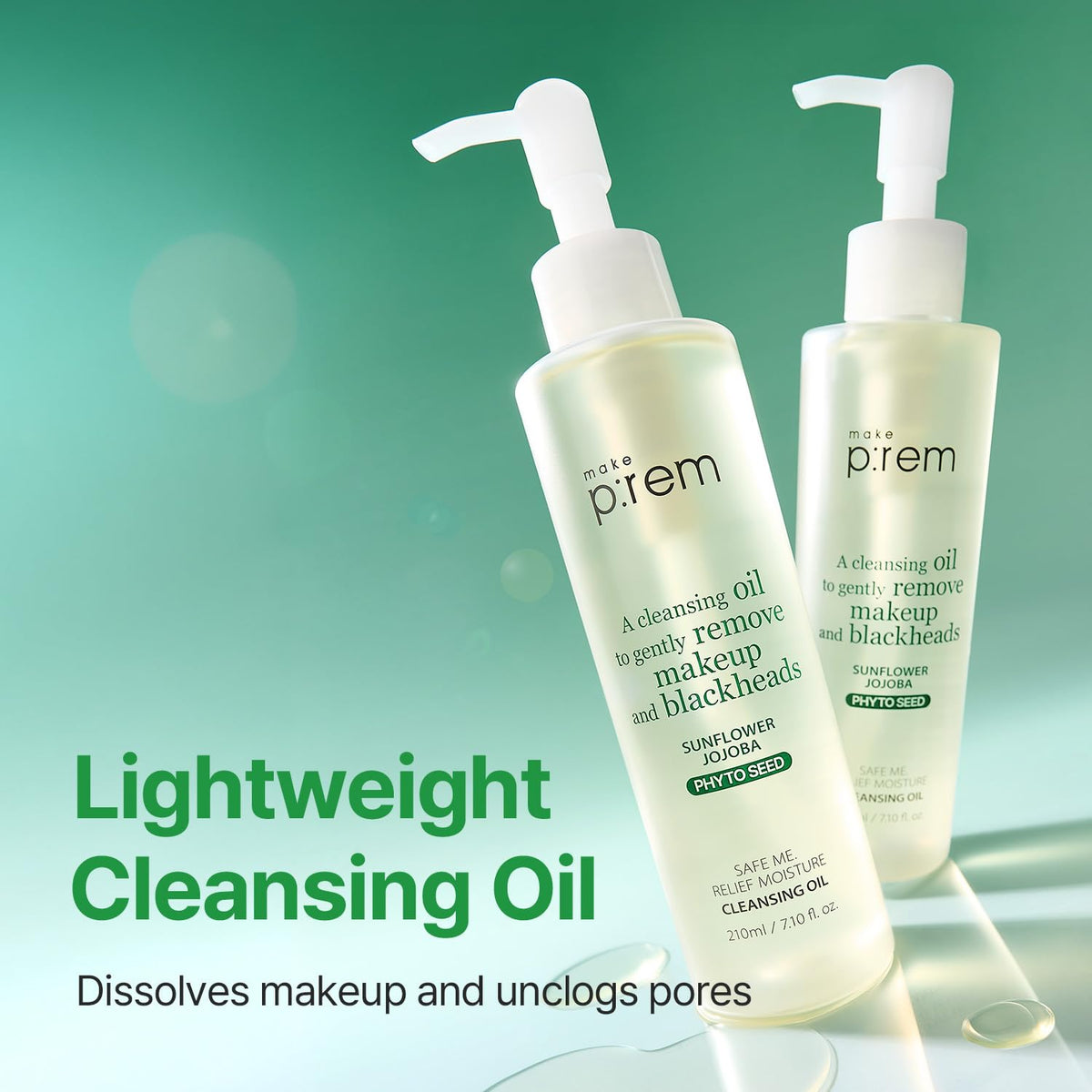 MAKE P:REM Safe Me. Relief Moisture Cleansing Oil, 7.1 fl.oz. (210mL)