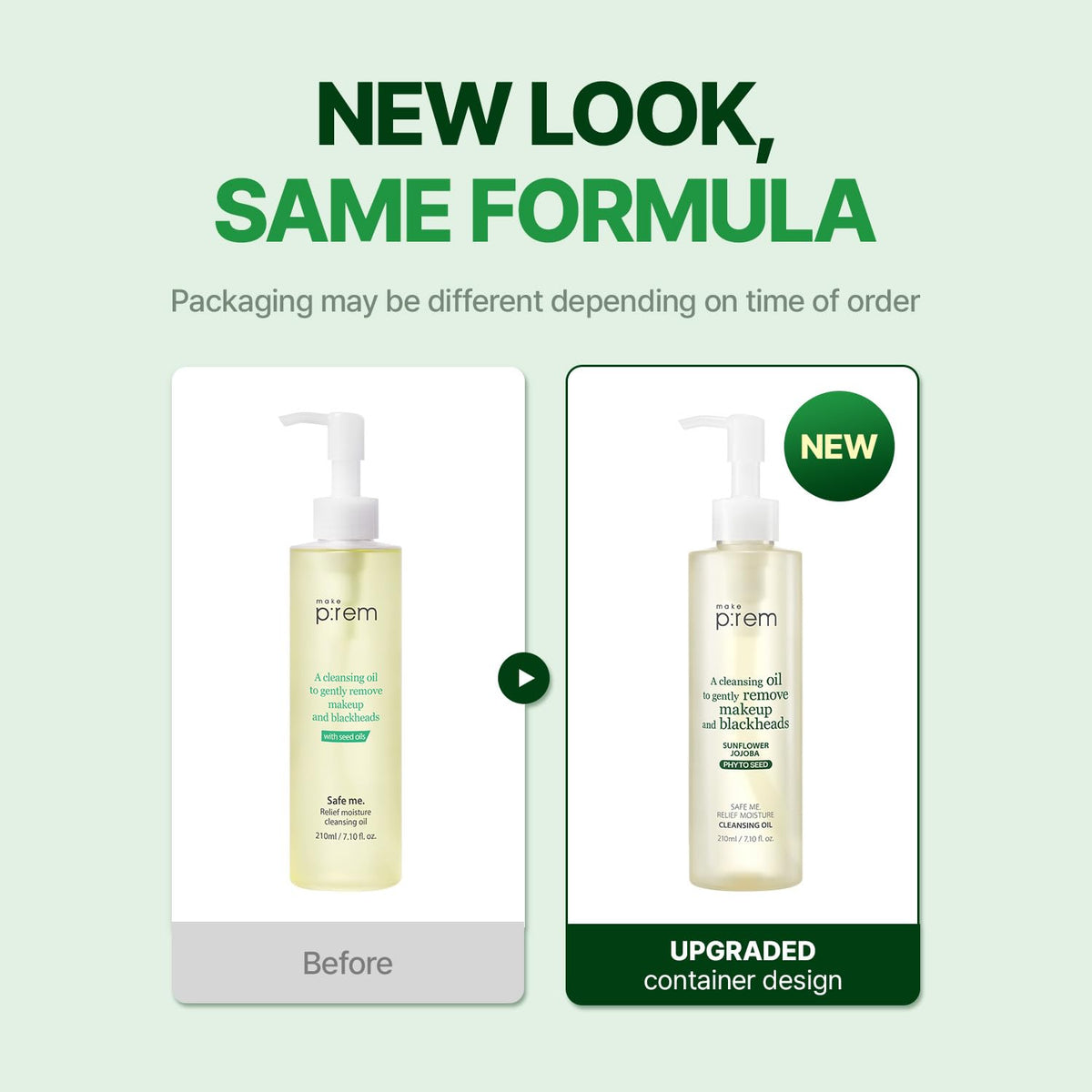 MAKE P:REM Safe Me. Relief Moisture Cleansing Oil, 7.1 fl.oz. (210mL)