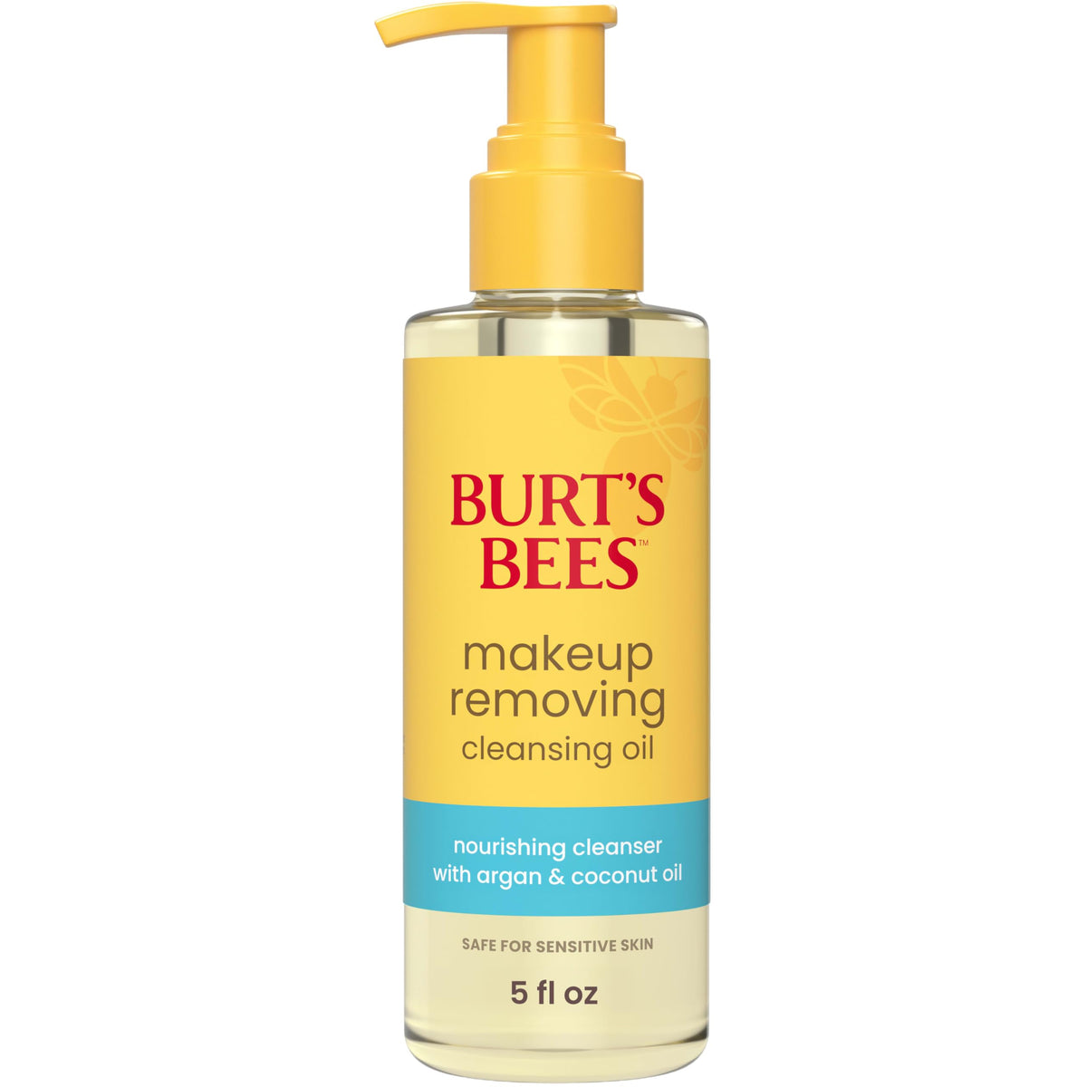 Burt's Bees Nourishing Cleansing Oil With Coconut and Argan Oils, Cleansing Face Oil for Normal to Dry Skin, College Back to School Dorm Essentials, Natural Origin Skin Care, 6 fl. oz. Bottle