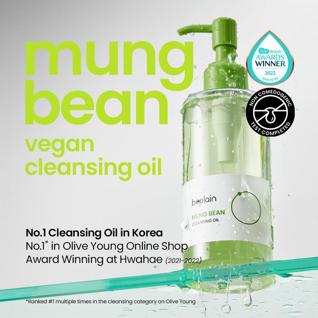 beplain Mung Bean Cleansing Oil Makeup Remover, Sensitive Skin, 6.76 fl oz