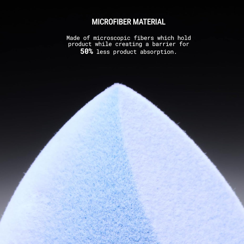 JUNO & Co. Microfiber Makeup Sponge, Dual Layer Technology for Full Coverage Flawless Makeup Blender for Foundation, Powder and Cream (2 Packs-Velvet and Bamboo)