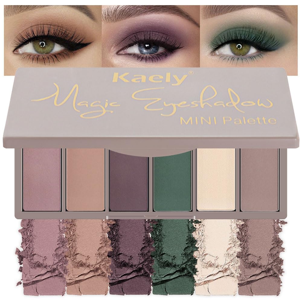 evpct 9 Colors Brown Nude Gold Black Smokey Glitter Eyeshadow Palette