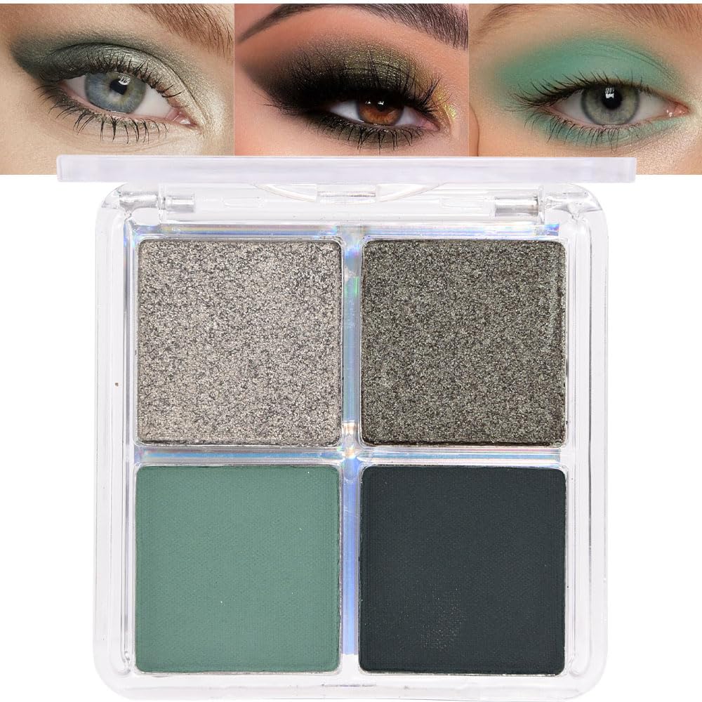 evpct 9 Colors Brown Nude Gold Black Smokey Glitter Eyeshadow Palette