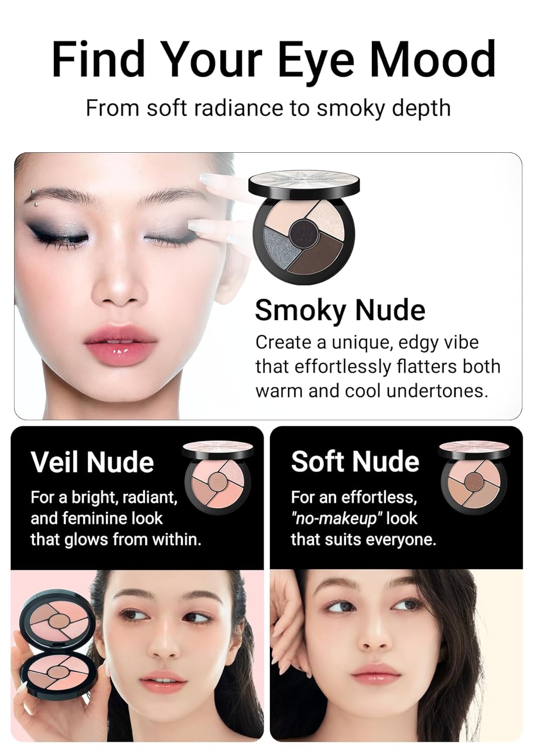 Artist Eye Palette Core | 5-Color Eyeshadow Palette (Veil Nude)