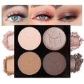 evpct 9 Colors Brown Nude Gold Black Smokey Glitter Eyeshadow Palette
