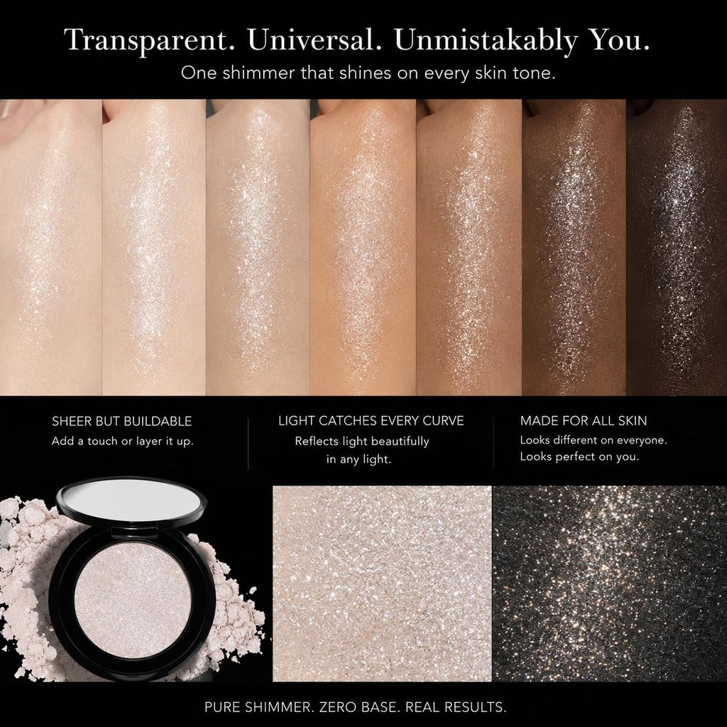 MEICOLY Champagne Shimmer Eyeshadow with Mirror,Shimmer Sparkly Eye Shadow Palette,Pressed Powder Single Eyeshadow for Women and Girls,Eye Makeup Eyelid Color,High Pigment,Long Wearing,Waterproof