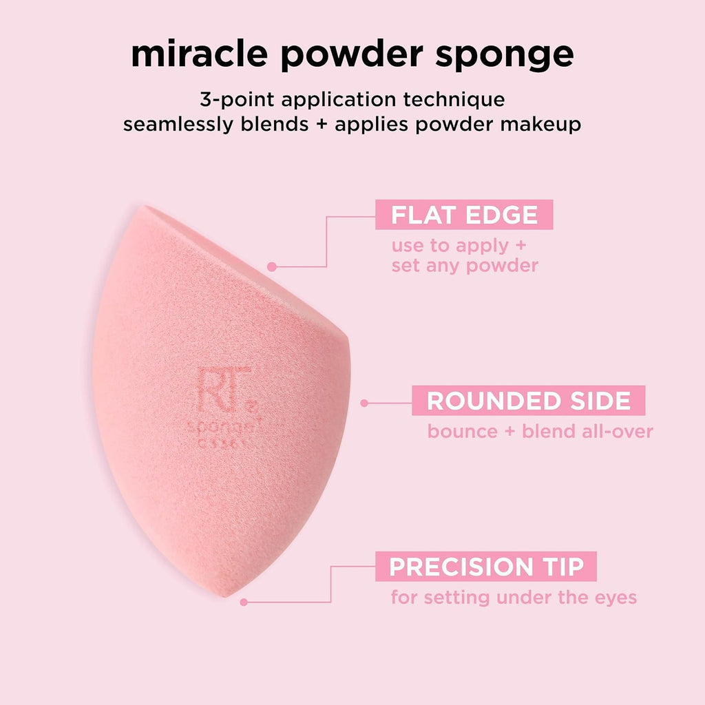 Real Techniques Miracle Mattifying Makeup Sponge Duo for Foundation