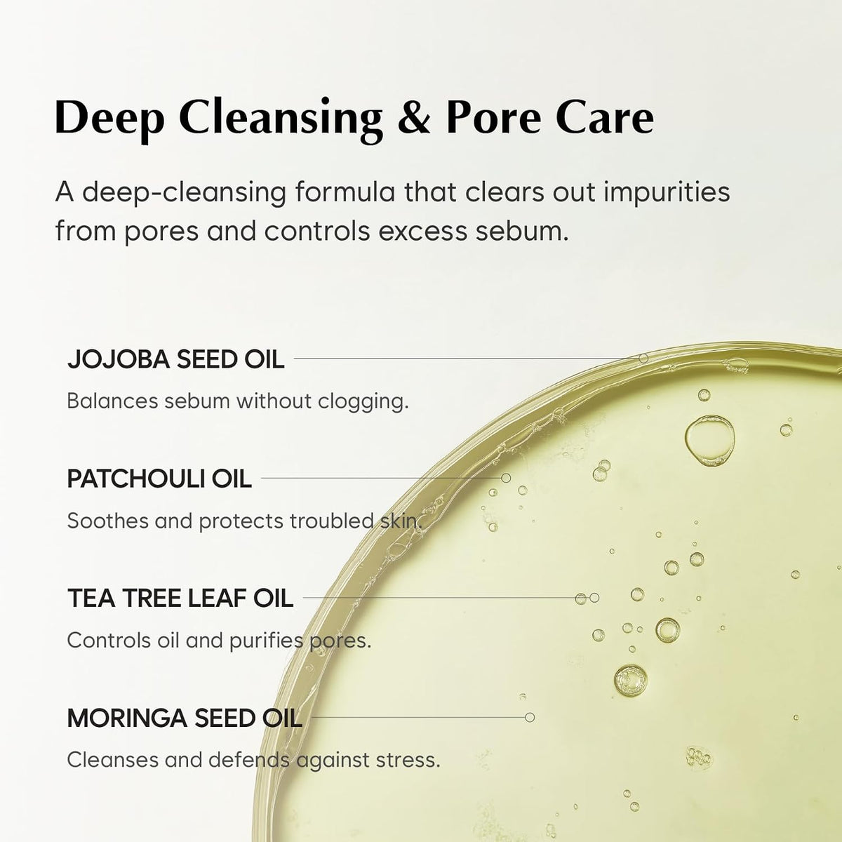 MIDHA Sebum Cleansing Oil with rice bran & tea tree,5.07fl.oz/150ml, Gentle Makeup Remover, Hydrating, Lightweight, Plant-Based, Tea Tree, Sebum Control, Moisturising, First-Step Cleanser