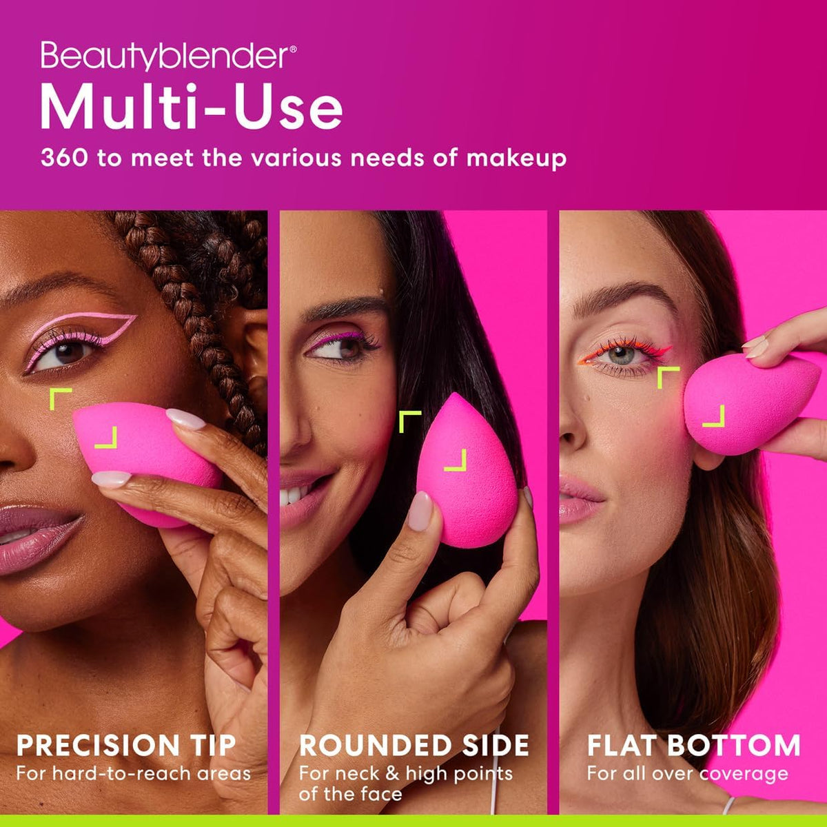 Beautyblender Original Pink Makeup Sponges, Pack of 2, Vegan
